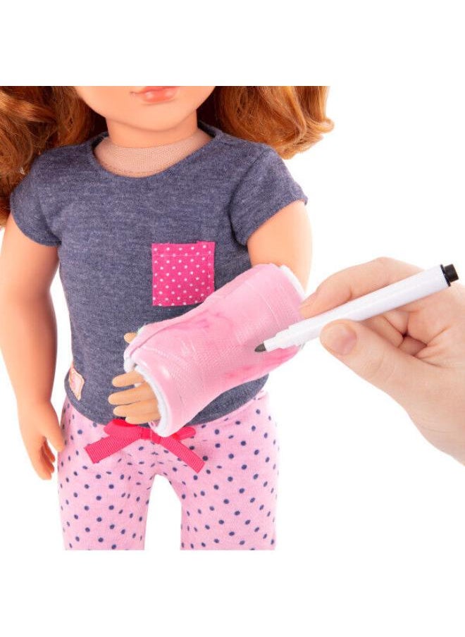 Our Generation Pajama Outfit W/arm Cast  - Image 2