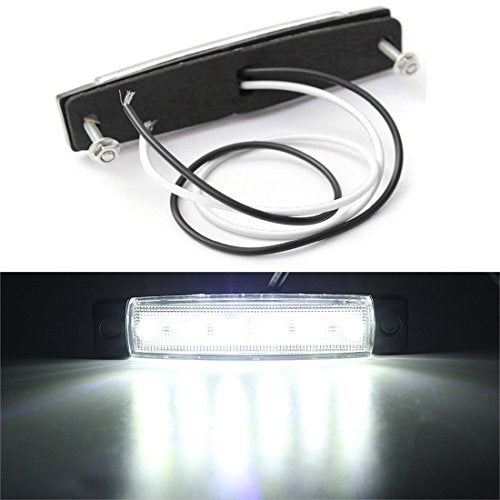 Shangyuan Interior Marine Strip Lights, 6 LED Utility Courtesy Light, White 12V Boat Lights, 6PCS - Image 4