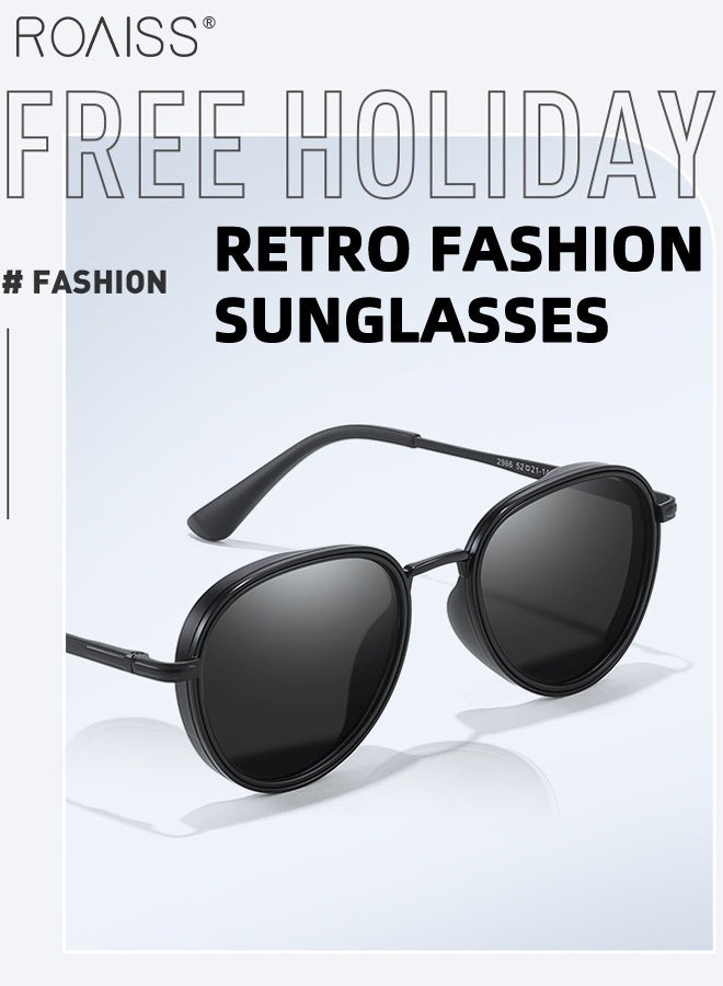 roaiss Men's Polarized Aviator Sunglasses, UV400 Protection Sun Glasses with Stainless Steel Frame, Fashion Anti-Glare Sun Shades for Men Driving, Fishing, Traveling, 52mm - Image 5