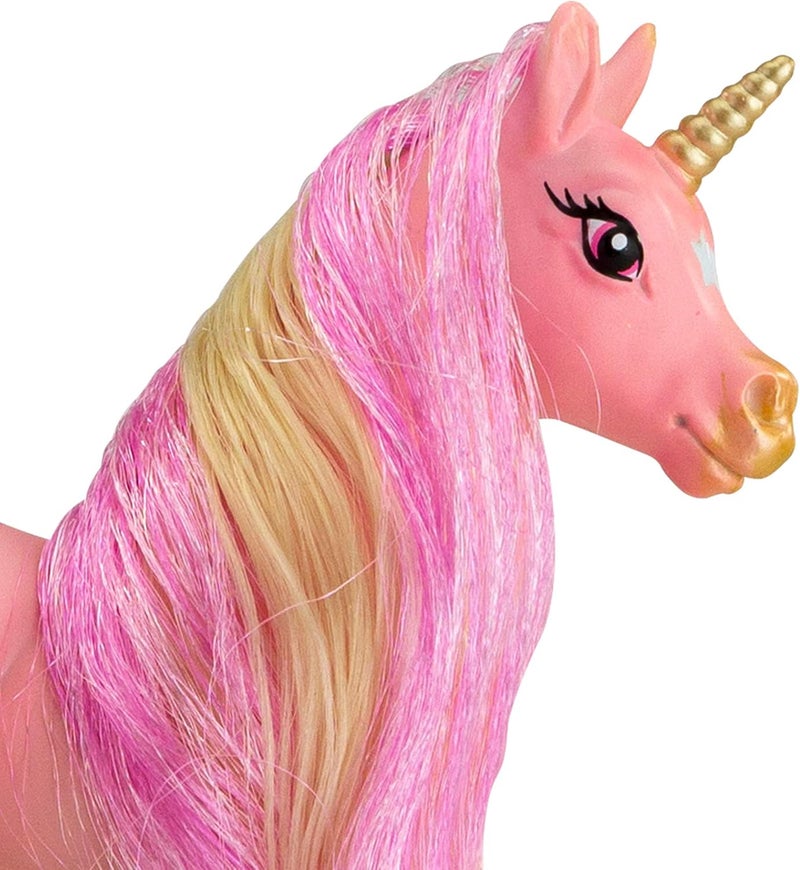 Breyer Horses Mane Beauty Lil Beauties  Stardust  Unicorn  Brushable Pink and Gold Mane and Tail  425 L x 325 H  Model 7414 - Image 3