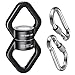 Trobing Swing Swivel 30KN Rotational Safety Device 360 Rotator with Hanging Accessory for Aerial Yoga Hanging Hammock Web Tree Swing Swing Spinner and Rock Climbing Indoor and Outdoor - Image 3