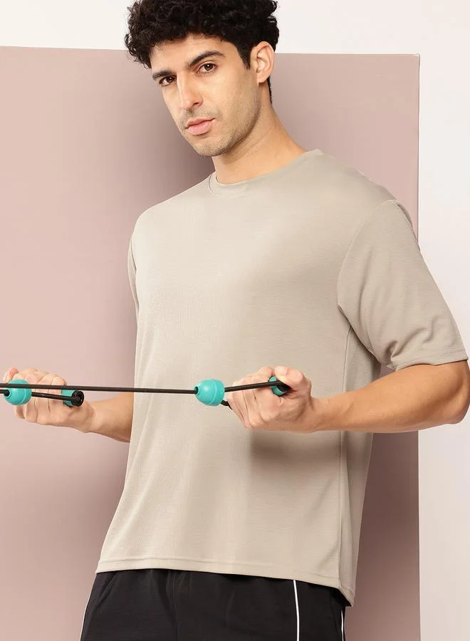 Dillinger Men Solid Round Neck Relaxed T-Shirt