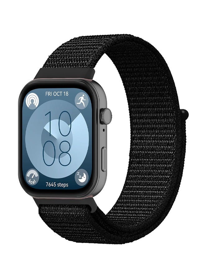 Suitable for Huawei Watch Fit 3 Velcro Nylon Loop Strap  - Image 1