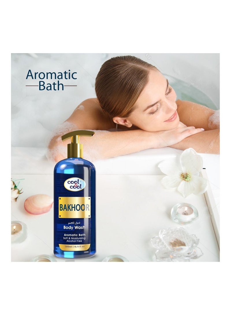 Cool & Cool Cool & Cool Bakhoor Body Wash 500 ML- Enriched with Vitamin E, Soft, Creamy and Moisturizing - Image 4