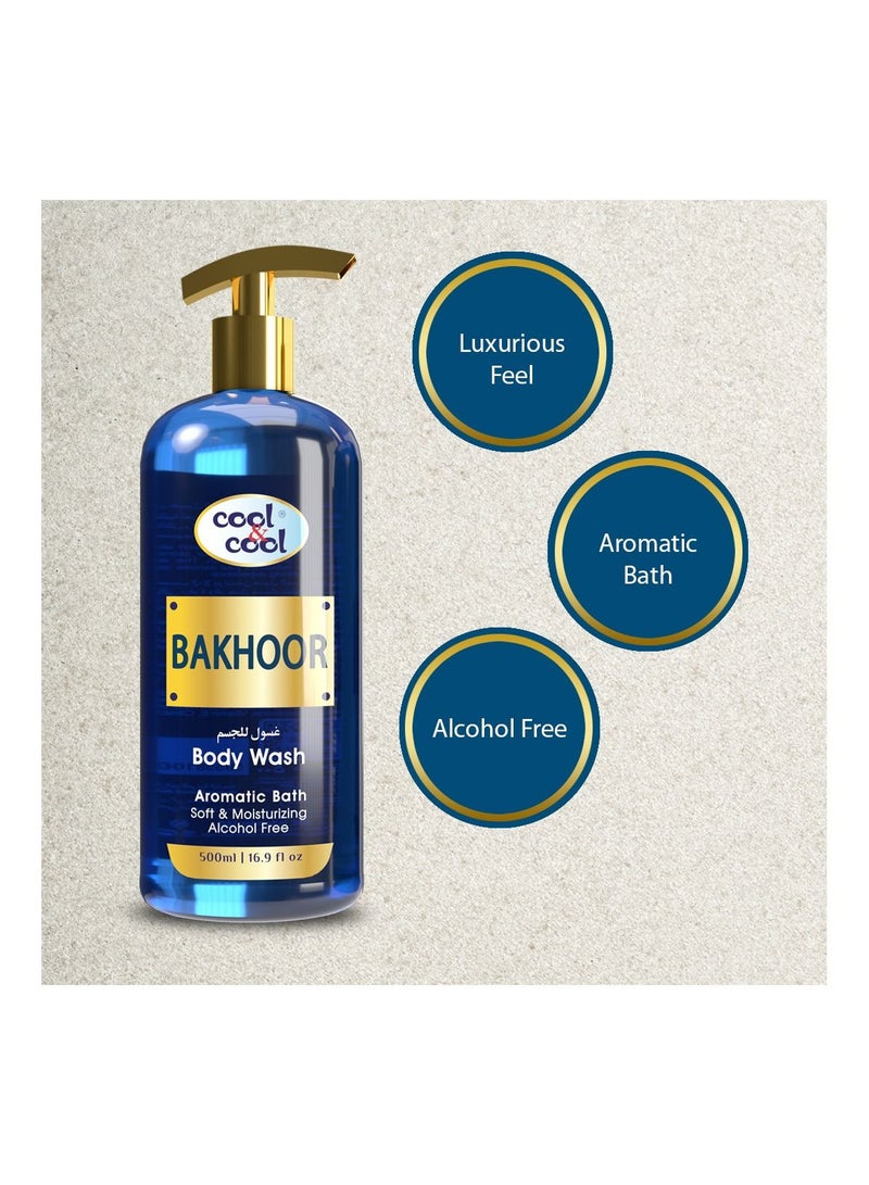 Cool & Cool Cool & Cool Bakhoor Body Wash 500 ML- Enriched with Vitamin E, Soft, Creamy and Moisturizing - Image 3