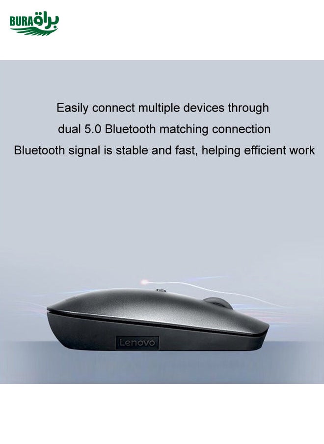 BURAQ - Lenovo ThinkBook Dual Bluetooth 5.0 Wireless Mouse Compact Portable Ultra Slim Office Mouse - Image 1