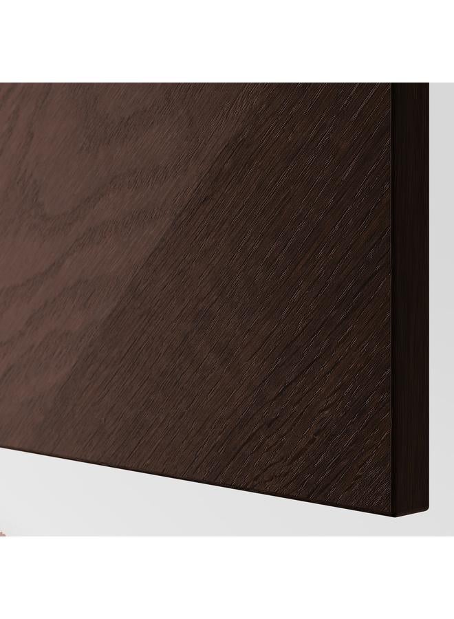 Zaboon Door, Dark Brown Stained Oak Veneer, 60X64 Cm - Image 3