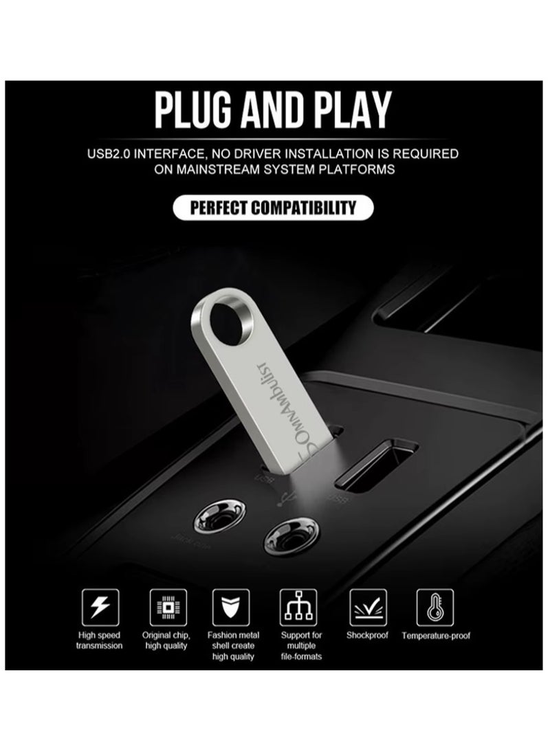 SomnAmbulist 32GB Flash Drive for storing data, videos, and photos, USB storage memory with a capacity of 32 gigabytes, portable storage disk, USB flash drive, compatible with many computers, 32GB U - Image 3
