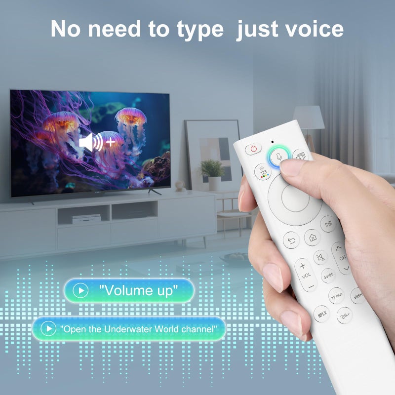 OMAIC Voice Replacement Remote Control for Samsung-Smart-TV, for All 2019-2025 Universal Samsung Frame Neo QLED UHD 4K/8K Series Smart TVs - Image 4
