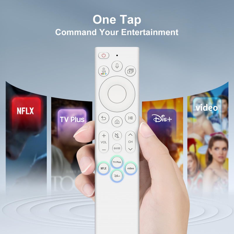 OMAIC Voice Replacement Remote Control for Samsung-Smart-TV, for All 2019-2025 Universal Samsung Frame Neo QLED UHD 4K/8K Series Smart TVs - Image 5