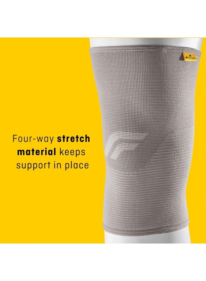 Futuro Comfort Knee Support Small size, 1 unit/pack | Beige color | 76586ENR | Provides immediate compression for sore knee | Mild support | Knee Support - Image 4