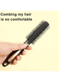 XiuWoo Hair Brush Set Hairbrushes for Women Round Thick Thin Straight Styling Tool Blow Drying Wet or Dry Hair's Detangle Massage Add Shine 2 Pcs  - Image 5