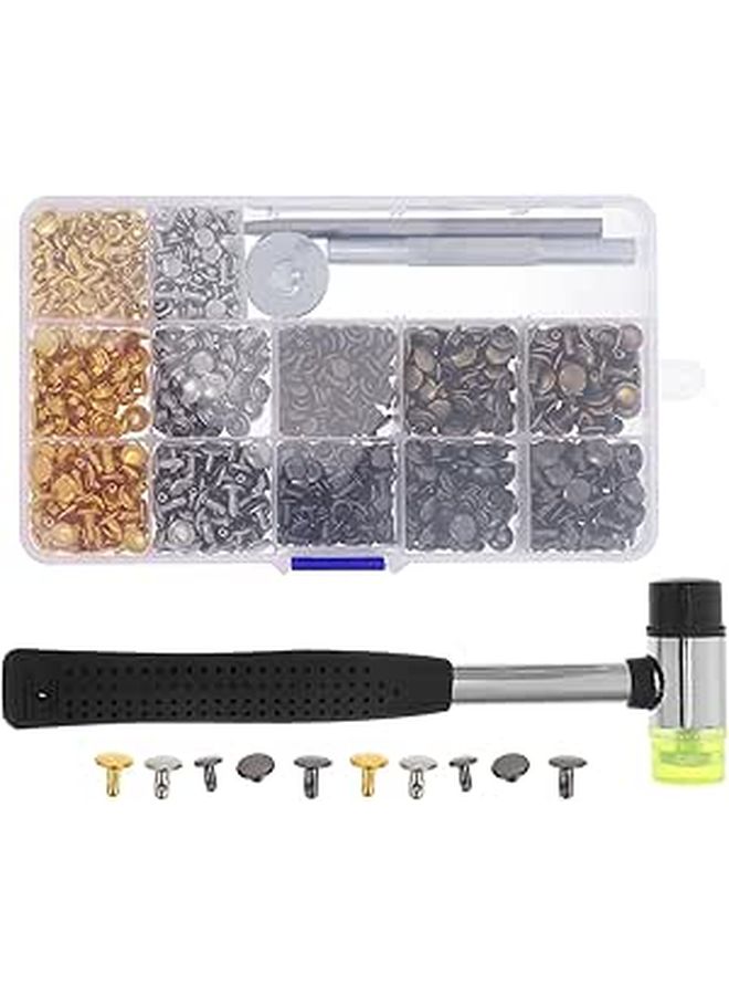 FRCOLOR Copper Metal Snap Button Kit 480pcs with Installation Tool for Clothing Bags Jeans Jackets - Image 1