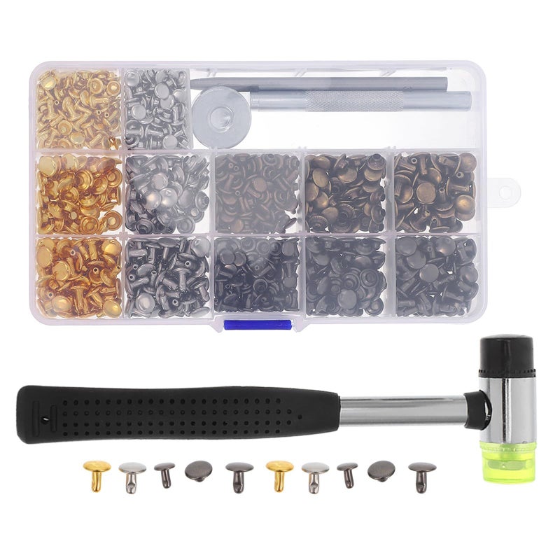 FRCOLOR Copper Metal Snap Button Kit 480pcs with Installation Tool for Clothing Bags Jeans Jackets - Image 2