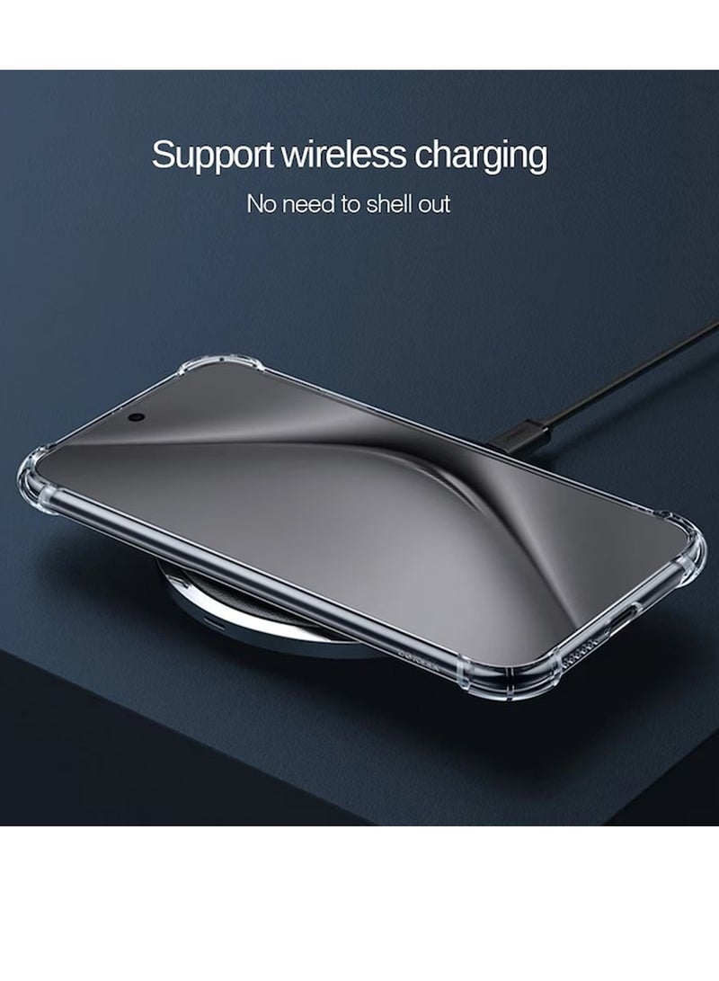 Wtech TPU Bumper Corners Hard PC With Card Holder Case Cover For Huawei Pura 70 Pro / Pura 70 Pro+ / Pura 70 Pro Plus 5G 2024 Clear  - Image 5