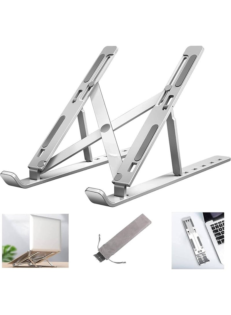 Adjustable Laptop Stand, Portable Aluminum Laptop Holder for Desk, Foldable Cooling Stand - Image 3