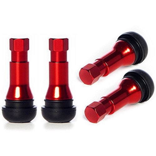 Circuit Performance Red Rubber Valve Stems TR413 30mm (Set of 4) - Image 1
