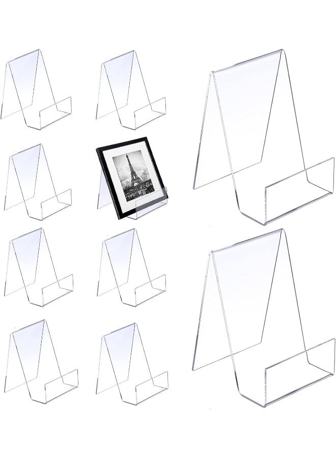 TPGP 10 Pcs Clear Acrylic Book Stand Merchandise Stand Bookend Stand  - Image 1
