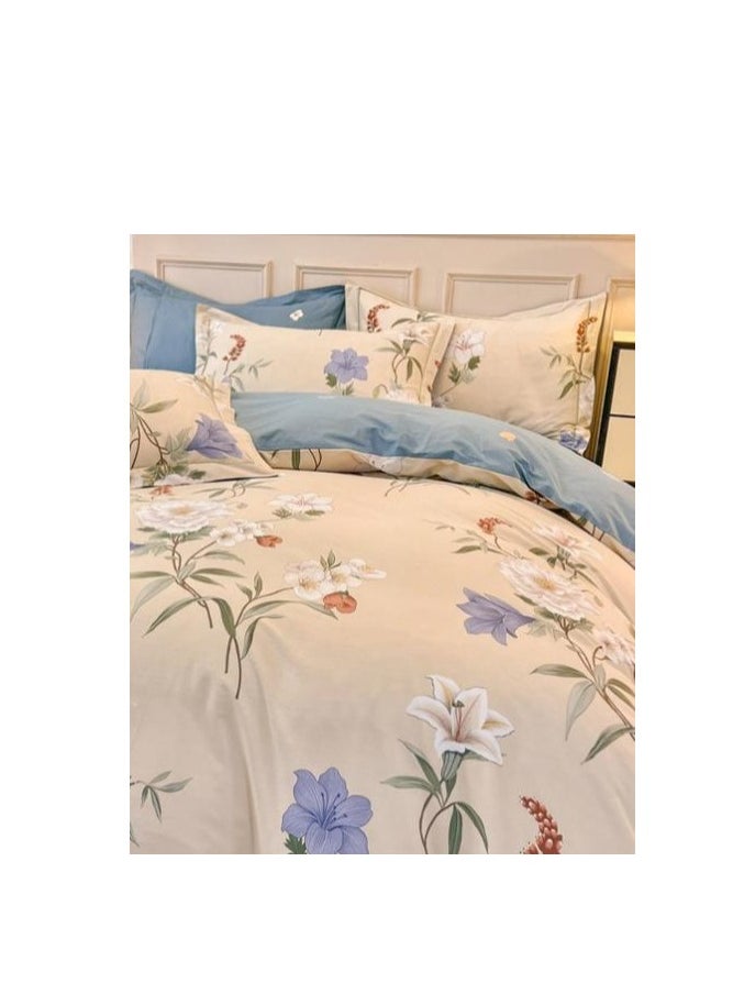 Generic Fitted Sheet Style — French High-End 60 Thread Pure Cotton Embroidered Bedding Four Piece Set  - Image 2
