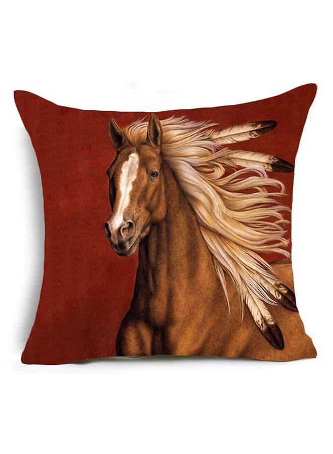 NIBEMINENT Animal Printed Cushion Cover Multicolour 45x45centimeter