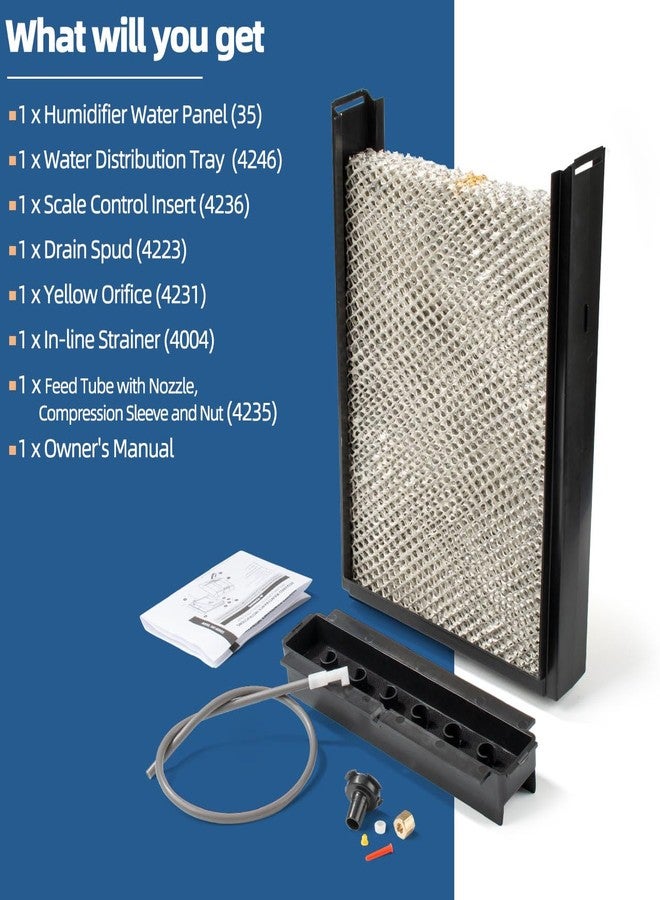Sconva 4750 Humidifier Maintenance Kit with Model No. 35 Water Panel Humidifier Pad Compatible with AprilAire Whole-House Humidifier 700, 700A, 700M, 760, 760A, 768 Humidifier Parts & Accessories - Image 5