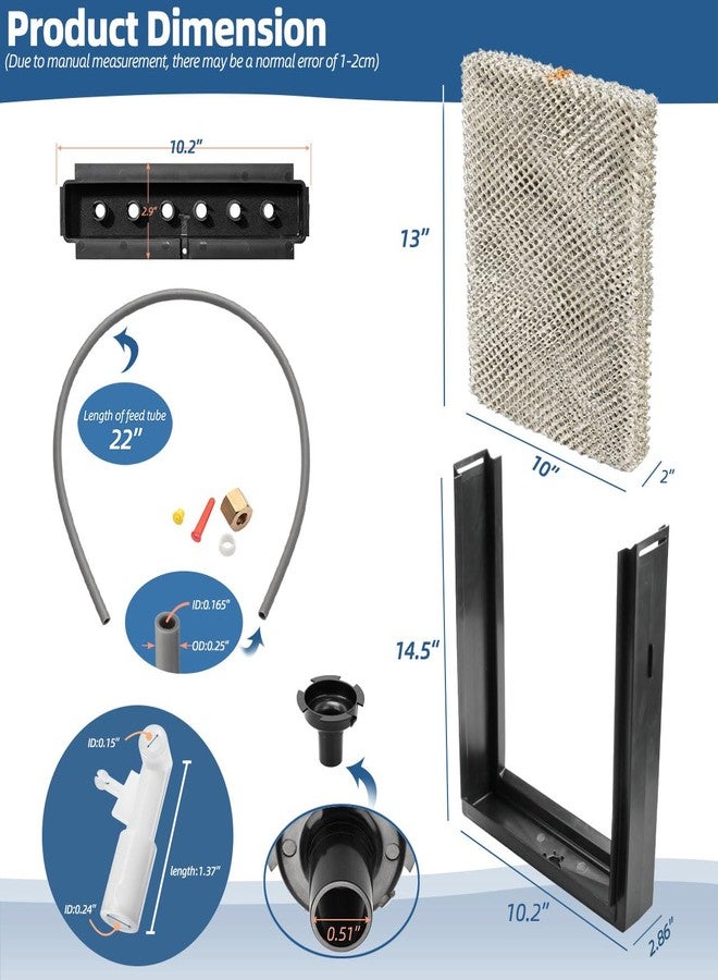 Sconva 4750 Humidifier Maintenance Kit with Model No. 35 Water Panel Humidifier Pad Compatible with AprilAire Whole-House Humidifier 700, 700A, 700M, 760, 760A, 768 Humidifier Parts & Accessories - Image 2