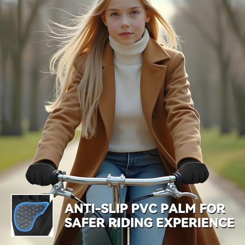 OZERO Winter Touchscreen Women's Gloves,Warm Thermal Polar Fleece Womens Gloves In Cold Weather Driving Running Texting - Image 3