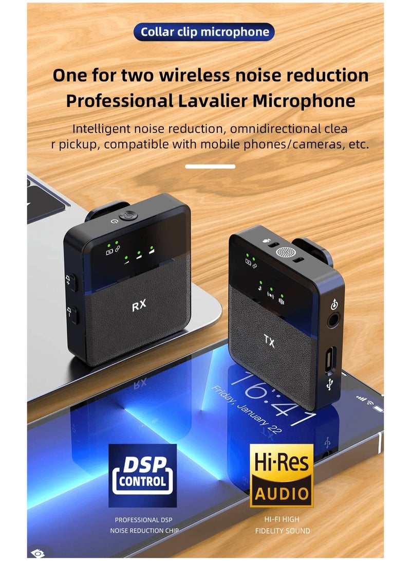 كروير  ميكروفون لاسلكي للتصوير الشخصي 2 في 1 مع منفذ USB Type-C - Image 4
