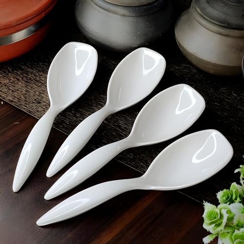 Vemlons Serving Spoon Long Handled Serving Spoon Melamine Tableware (Serving Spoons Set of 4 Piece) ,25 Cm - Image 2