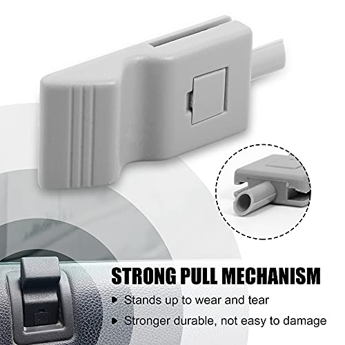 RDBS 2PCS Gray Interior Front or Rear Side Door Lock Knob Tab Car Window Locker Compatible with Chevrolet GMC Silverado Sierra 2007-2013, 07 Classic Model Excluded - Image 4