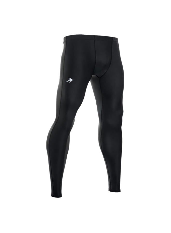 CompressionZ Men's Athletic Pants for Running, Workout - Pants for Sports and Gym Black - Image 1