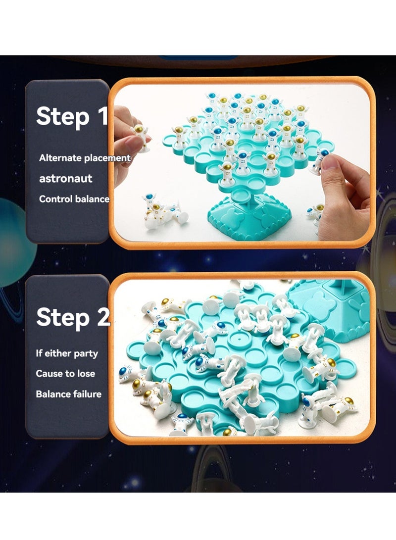 Blue Balance Astronaut, Stacking Game, Children'S Educational Toys, Board Games, Parent-Child Interactive Games, Suitable For Boys And Girls - Image 4
