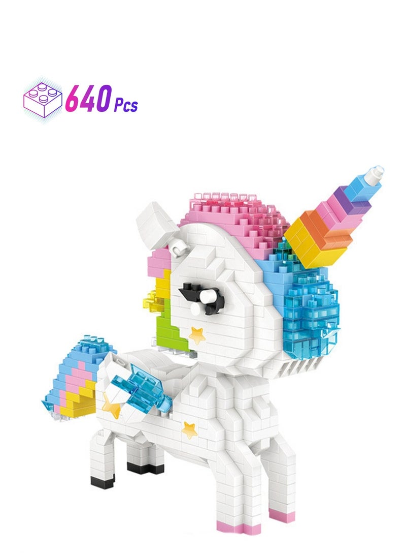 640pcs Colorful Horse Model Set Building Blocks Leisure Decompression Assembly Toys Children Adult Home Decorations  - Image 1
