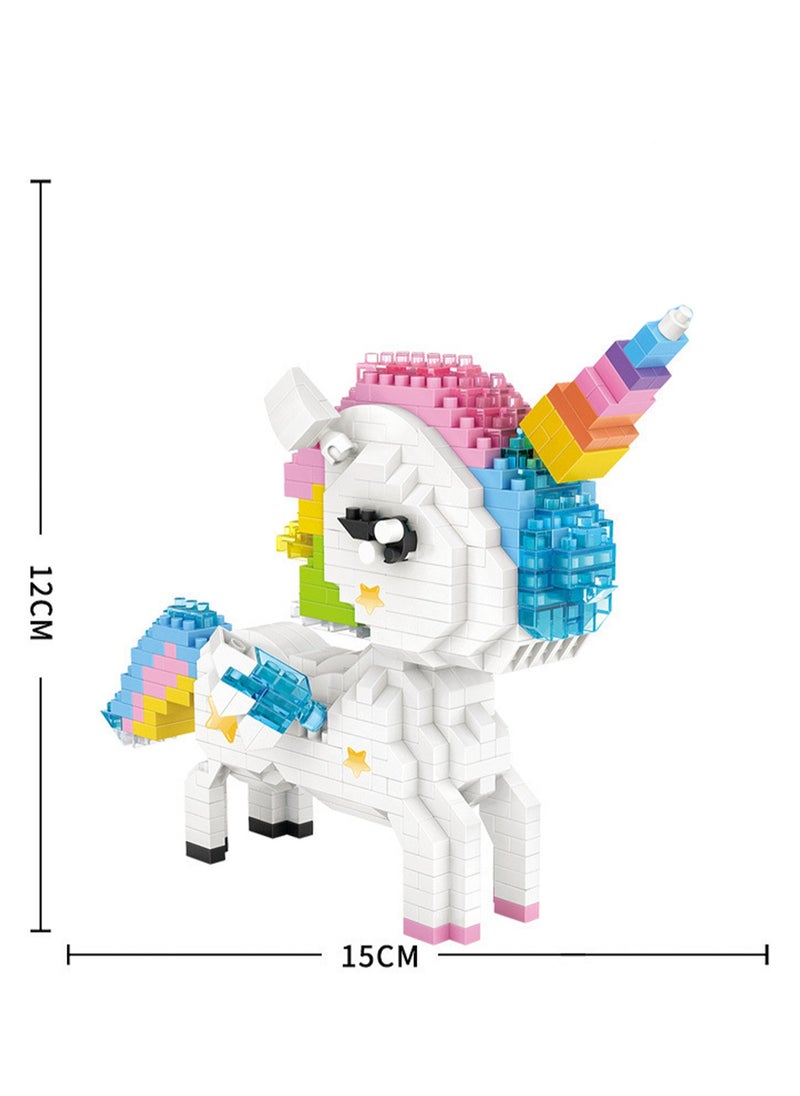 640pcs Colorful Horse Model Set Building Blocks Leisure Decompression Assembly Toys Children Adult Home Decorations  - Image 2