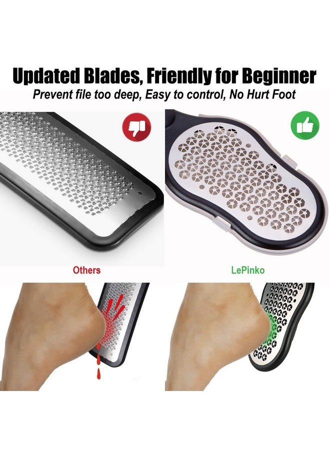 Foot Scrubber Set, Updated Blades, No Hurt Feet File, Powerful Pedicure Tool To Remove Callus And Dead Skin, Use In Shower Or Dry, 2Pcs - pzsku/Z65C272674C87FFAB6421Z/45/_/1730894628/0aaf479a-5727-4cfb-bc27-b68c68b97c67