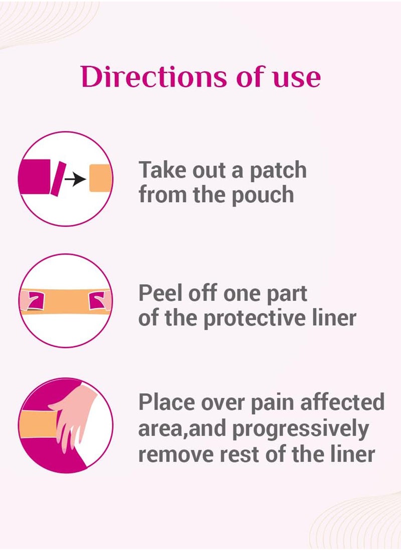 Dabur - Rapidex Feminine Pain Relief Patch 5 Per Pouch Fast Action And Long Lasting Relief - Image 1