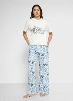 Disney Bambi Graphic T-Shirt & Pyjama Set  - Image 1