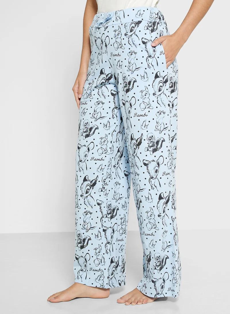 Disney Bambi Graphic T-Shirt & Pyjama Set