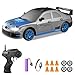 YUAN PLAN RC Drift Car 124 24GHz 4WD Remote Control Car High Speed Drift RC Cars with LED Lights Rechargeable Battery and Drifting Tires Racing Toy Cars for Kids Boys Girls AdultsGrey - Image 2