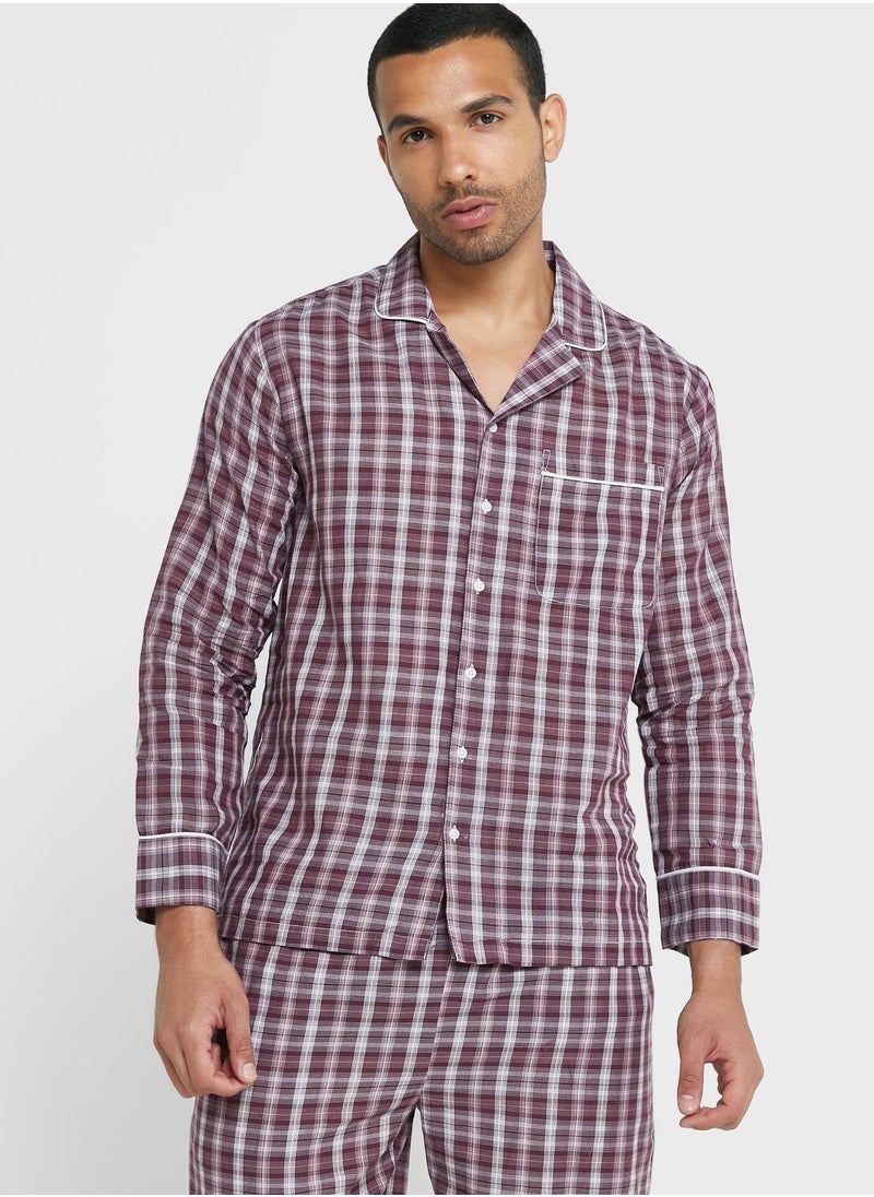 Robert Wood - Check Pyjama Set - Image 1