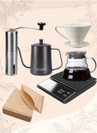 طقم ماكينة القهوة بالتنقيط 6 قطع V60 رقم 02 بميزان الكتروني - pzsku/Z65C28BF8EEECDC0E17C5Z/45/_/1725958303/a11bf927-651f-4c10-a1c0-9502dc322a91