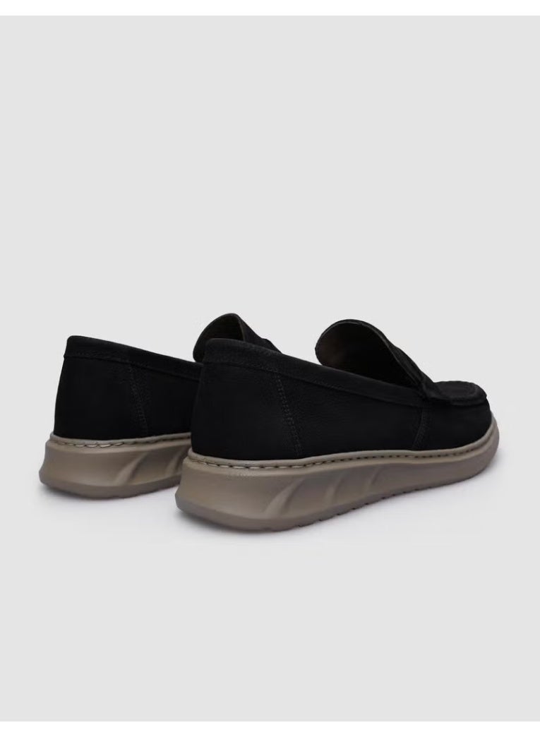 Cabani 100% Genuine Leather Black Nubuck Men's Casual Shoes - Image 2