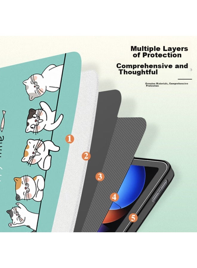 Jiang Ming Jiangming Compatible With Huawei Matepad 11.5s Case Model, 11.5-inch Dynamic Soft Light Edition Tablet Protective Cover, Creative Cartoon Painting Full Protection Shockproof Case For Men And Women - Image 5