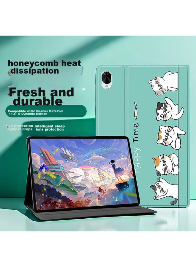 Jiang Ming Jiangming Compatible With Huawei Matepad 11.5s Case Model, 11.5-inch Dynamic Soft Light Edition Tablet Protective Cover, Creative Cartoon Painting Full Protection Shockproof Case For Men And Women - Image 1