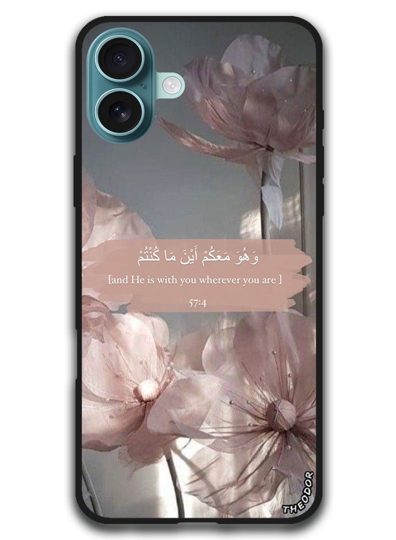 Theodor Protective Case Anti Scratch Shock Proof Bumper Cover For iPhone 16 Plus (6.7)-inch He is with you - Image 1