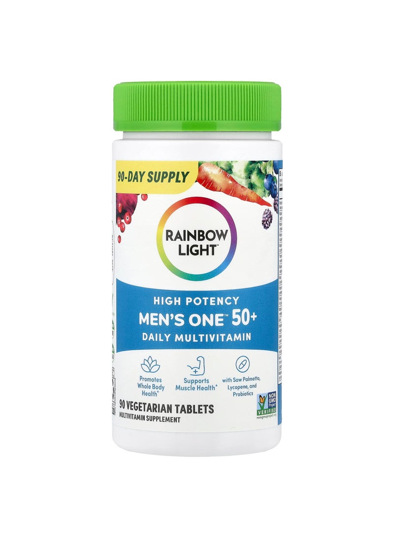 Men's One™ 50+ Daily Multivitamin, High Potency, 90 Vegetarian Tablets