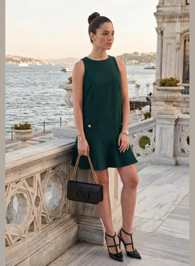 Lela Lela Sleeveless Mini Dress with Pockets Women's Dress 6525734