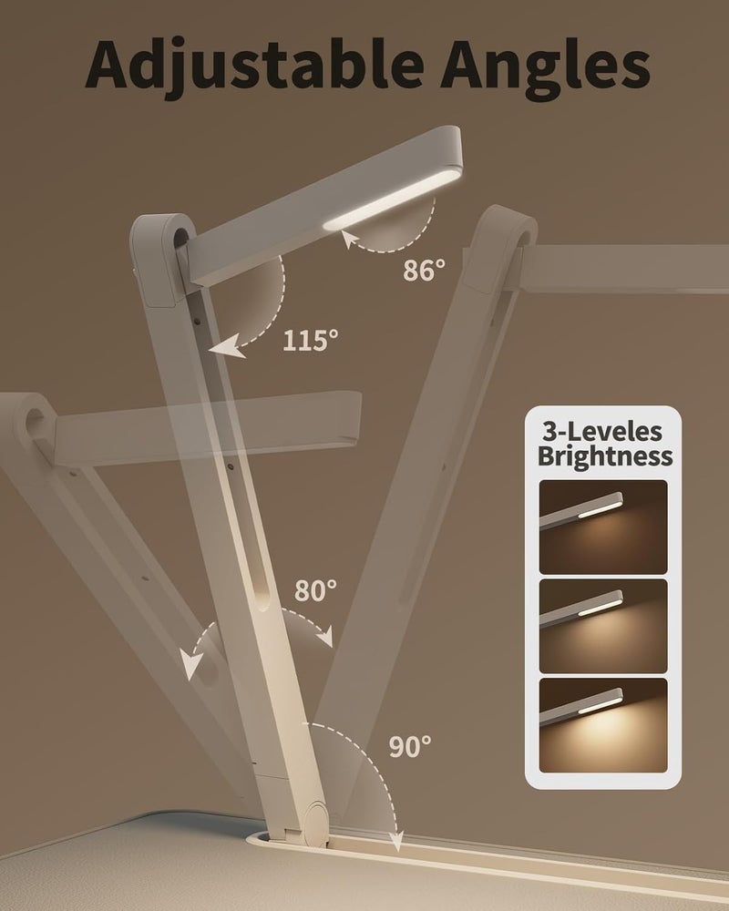 سايجي طاولة سرير للكمبيوتر المحمول مزودة بإضاءة LED، وحامل كمبيوتر محمول قابل للتعديل للسرير، وطاولة كمبيوتر محمول قابلة للطي مصنوعة من جلد البولي فينيل كلوريد مقاس كبير جدًا مع حامل للكتب، ومسند للمعصم، ومساحة إضافية للأرجل للأريكة أو الأرضية (رمادي) - Image 2