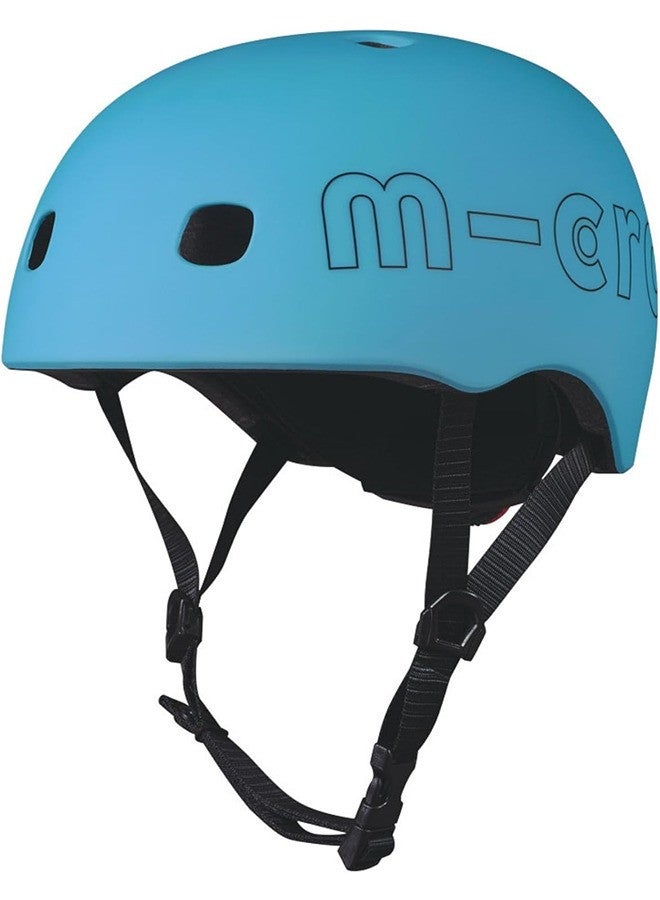 Micro Micro Ocean Blue Kids Helmet Blue (Medium) | Kids Helmet | Kick Scooter Helmets | Sports Helmet for Kids | Helmet with Adjustable Straps | Riding Kids Helmet | Kids Safety | Helmet for Kids  - Image 1