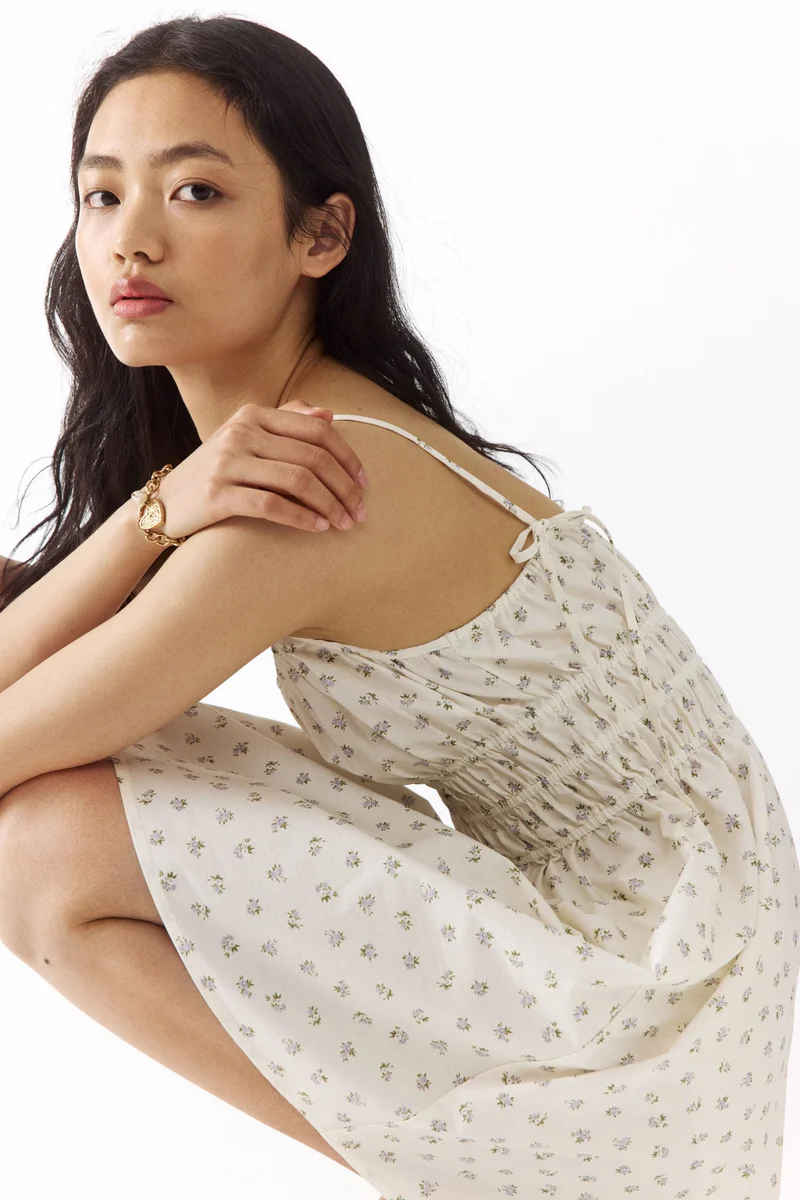 H&M Tie-strap cotton dress